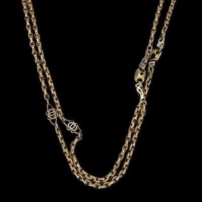 Lot 11 - An Antique 9ct Yellow Gold Muff Chain.