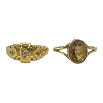 Lot 84 - Mixed 18ct & 9ct Gold Rings, 17g