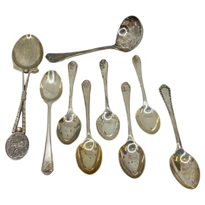 Lot 76 - Golfing Interest. Mixed Lot Golf Spoons, Sifter Spoon, etc. 146 g. Various Dates and Makers