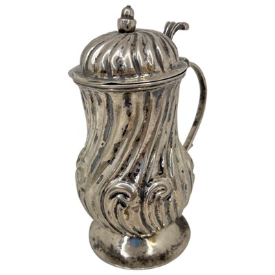 Lot 10 - Early German Silver Mustard Pot, probably Early 18th Century.
