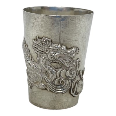 Lot 48 - Chinese Silver Tot Cup. 15 g. Marks to Base