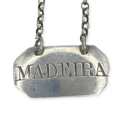 Lot 28 - Georgian Silver Madeira Label. London 1809, Thomas Phipps and Edward Robinson