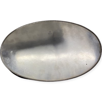 Lot 12 - Oval Silver Plated Galleried Tray. The Cutlers Company